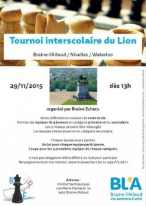 braine échecs tournoi lion 2015